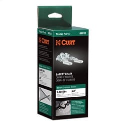 48in. Safety Chain with 2 S-Hooks (5;000 lbs; Clear Zinc; Packaged)