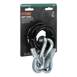 44-1/2in. Safety Cables with 2 Snap Hooks (5;000 lbs; Vinyl-Coated; 2-Pack)