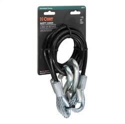 44in. Safety Cables with 2 Snap Hooks (7;500 lbs; Vinyl-Coated; 2-Pack)