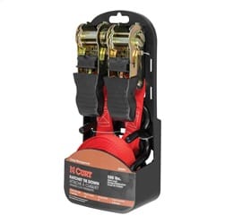 10ft. Red Cargo Straps with S-Hooks (500 lbs; 2-Pack)