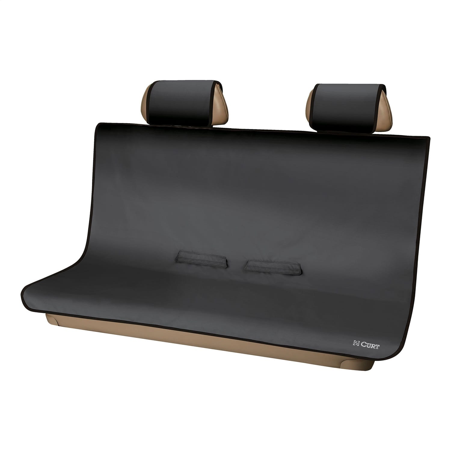 Seat Defender 58in. x 55in. Removable Waterproof Black Bench Seat Cover