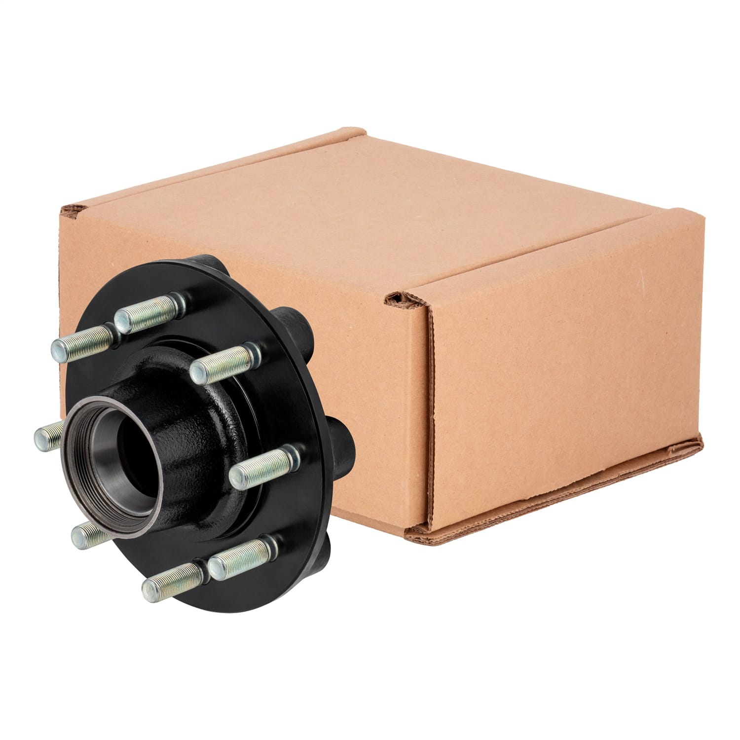Standard Threaded Idler Hub Assembly w/Races/Wheel Studs; 8;000-lb. Axles