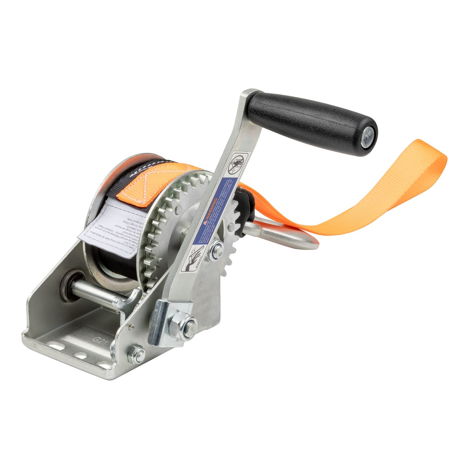Hand Crank Win. with 15ft. Strap/Bow Loop (900 lbs; 6.5in. Handle)