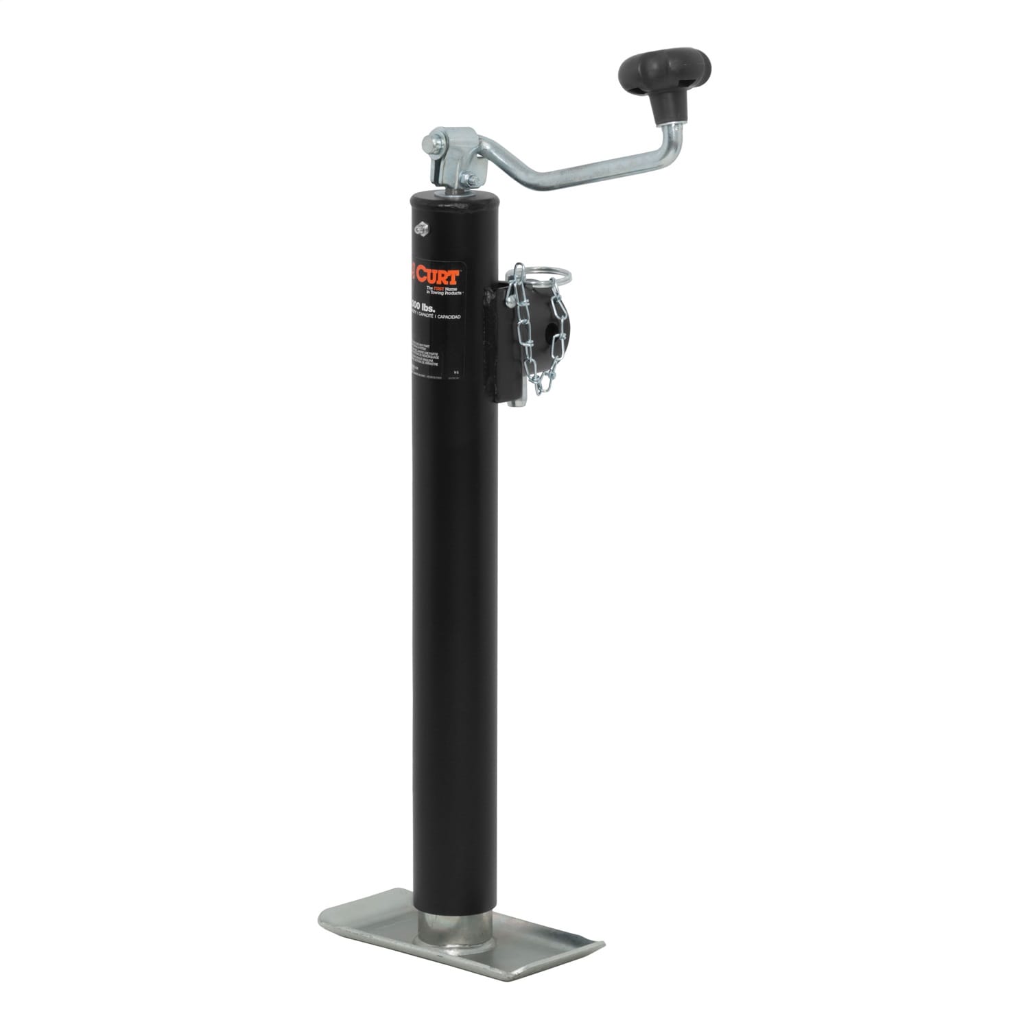 Pipe-Mount Swivel Jack with Top Handle (2;000 lbs; 15in. Travel)