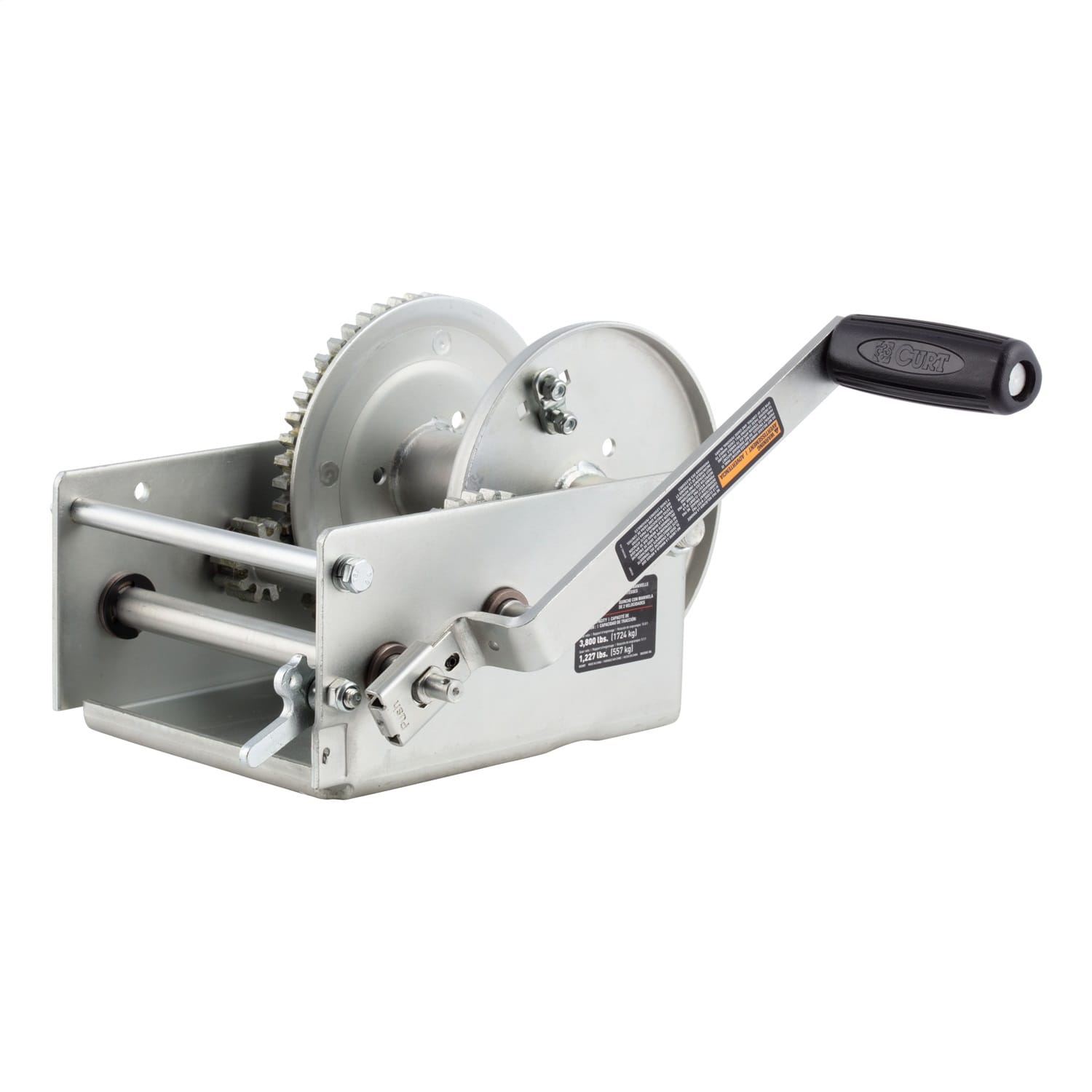 Hand-Crank 2-Speed Win.; 3;800 lbs; 15.8:1 Low Gear Ratio; 9.6in. Handle