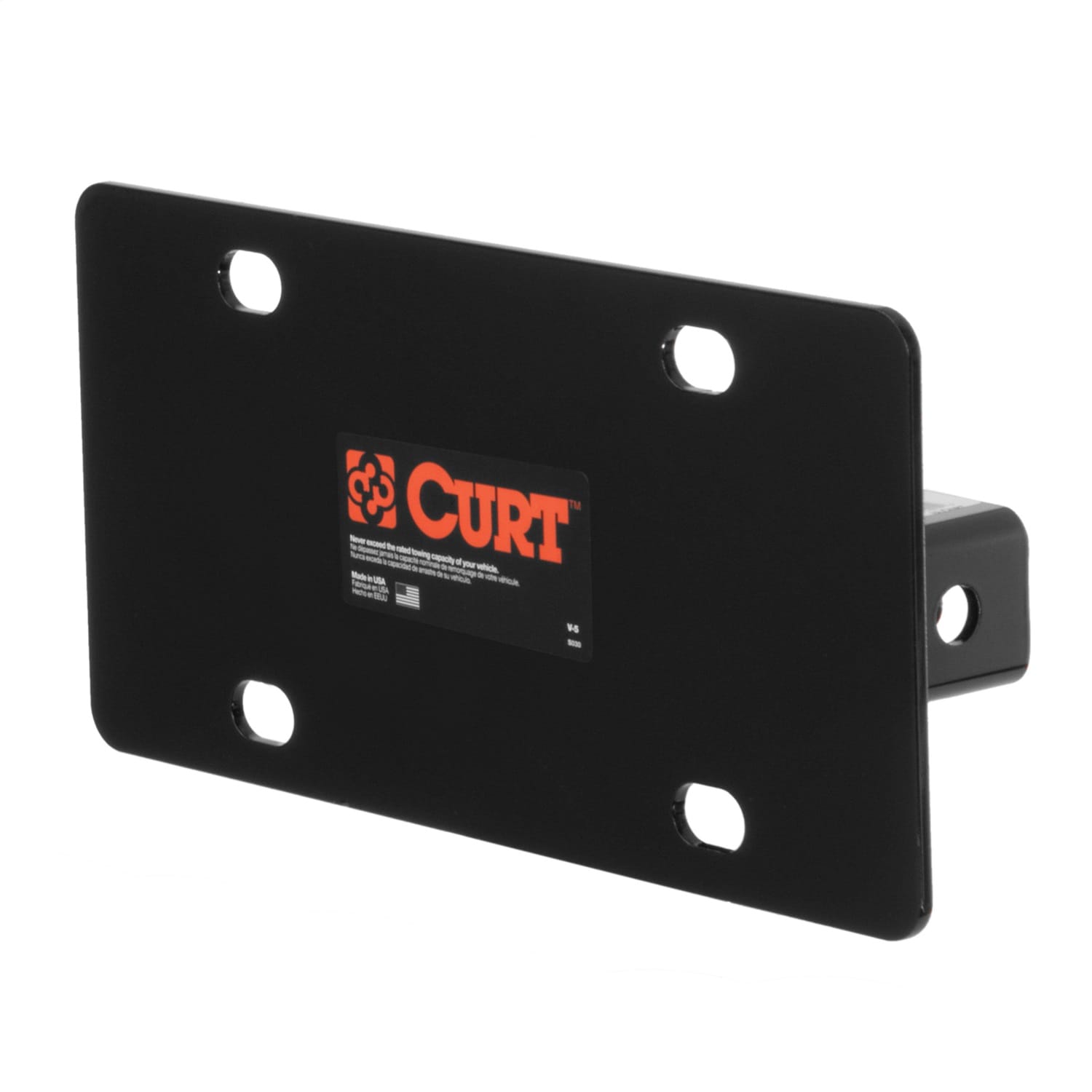 Hitch-Mounted License Plate Holder (Fits 2in. Receiver)