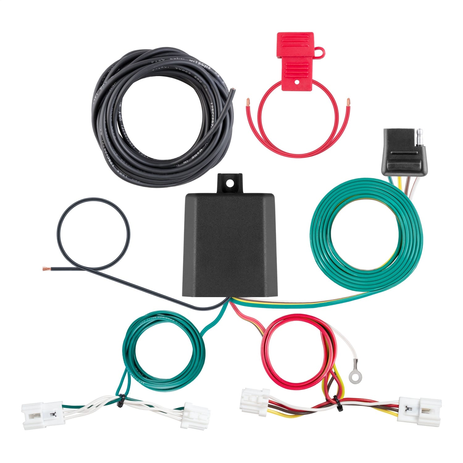 Custom Wiring Harness; 4-Way Flat Output; Select Nissan Sentra