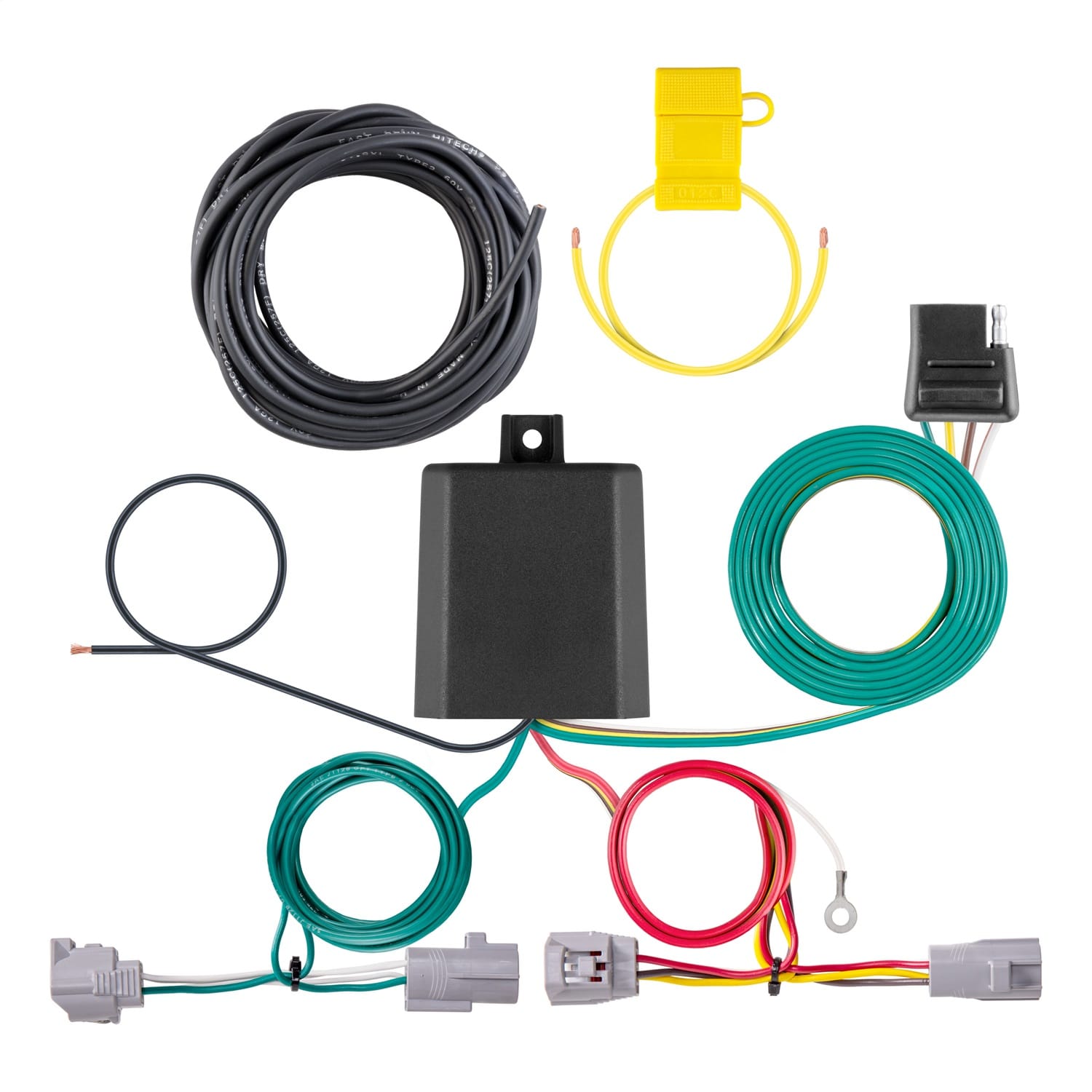 Custom Wiring Harness; 4-Way Flat Output; Select Toyota Corolla Cross; C-HR
