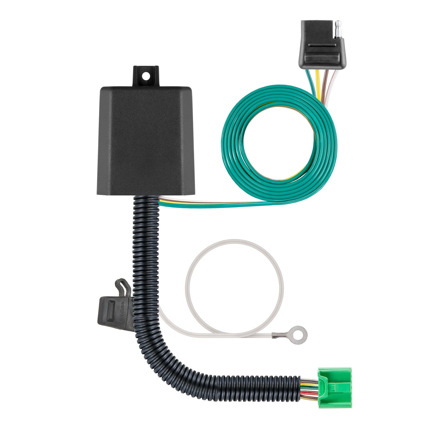 Custom Wiring Harness; 4-Way Flat Output; Select Honda Pilot