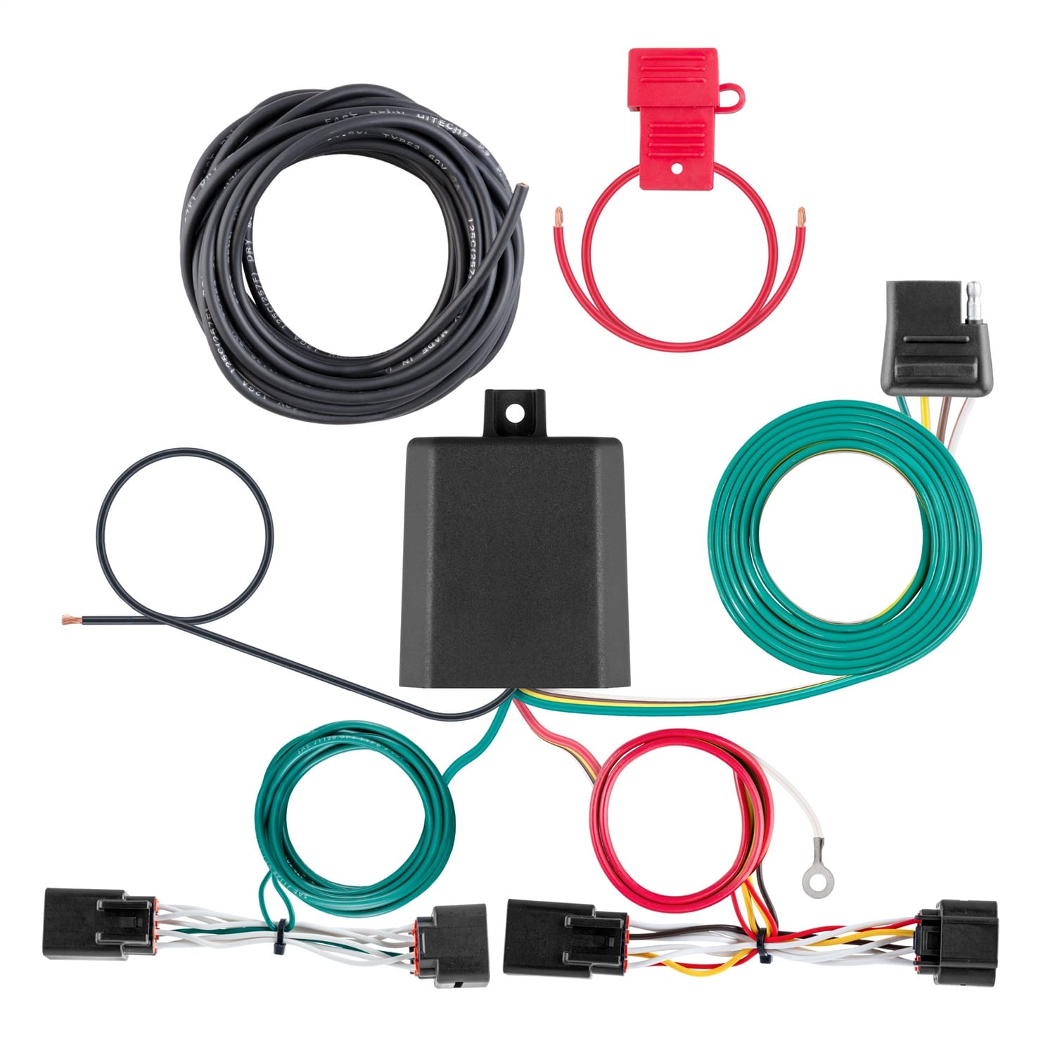 Custom Wiring Harness; 4-Way Flat Output; Select Hyundai Kona