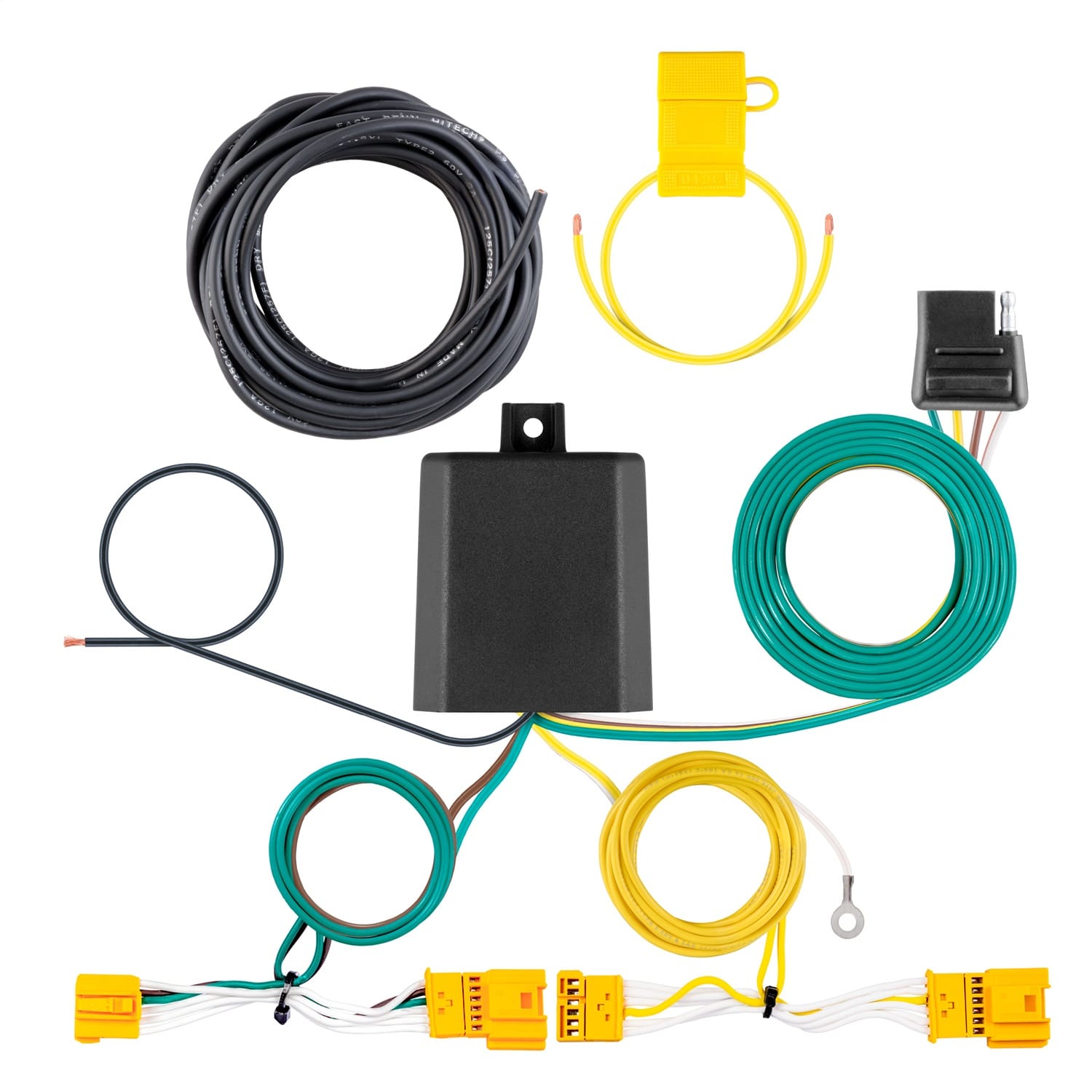 Custom Wiring Harness; 4-Way Flat Output; Select Mercedes-Benz GLC Series