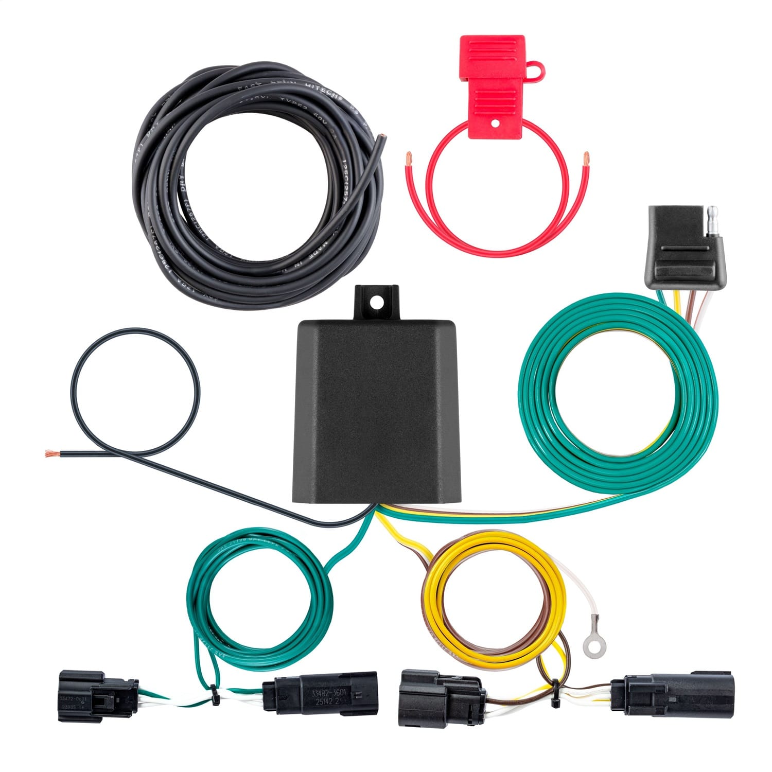 Custom Wiring Harness; 4-Way Flat Output; Select GMC Terrain