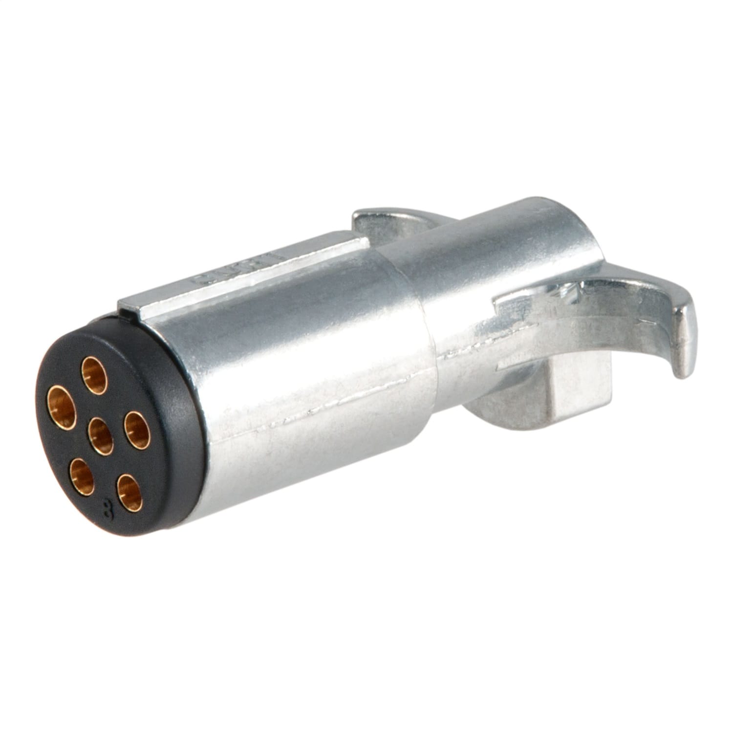 6-Way Round Connector Plug (Trailer Side; Diecast Metal)