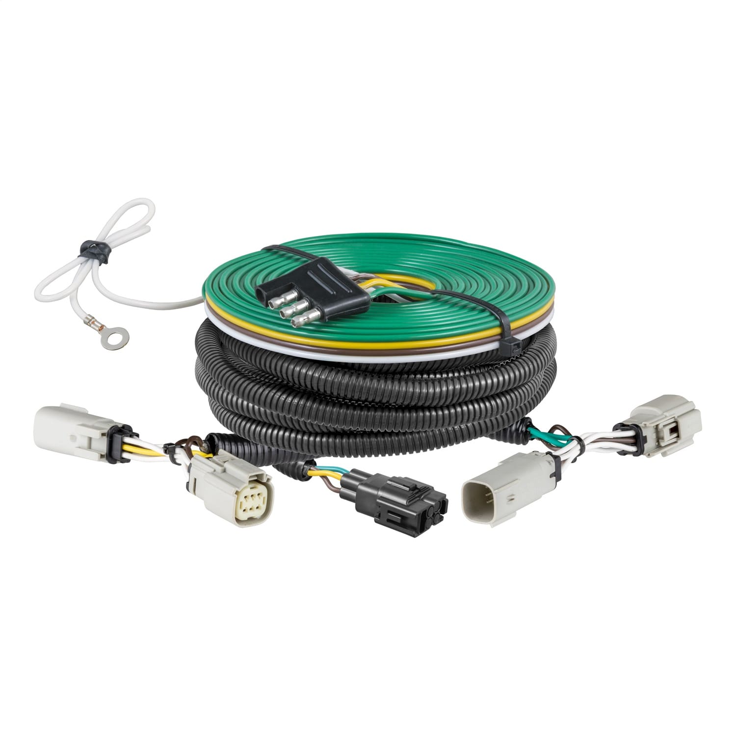 Custom Towed-Vehicle RV Wiring Harness; Select Ford Bronco w/o LED Taillights