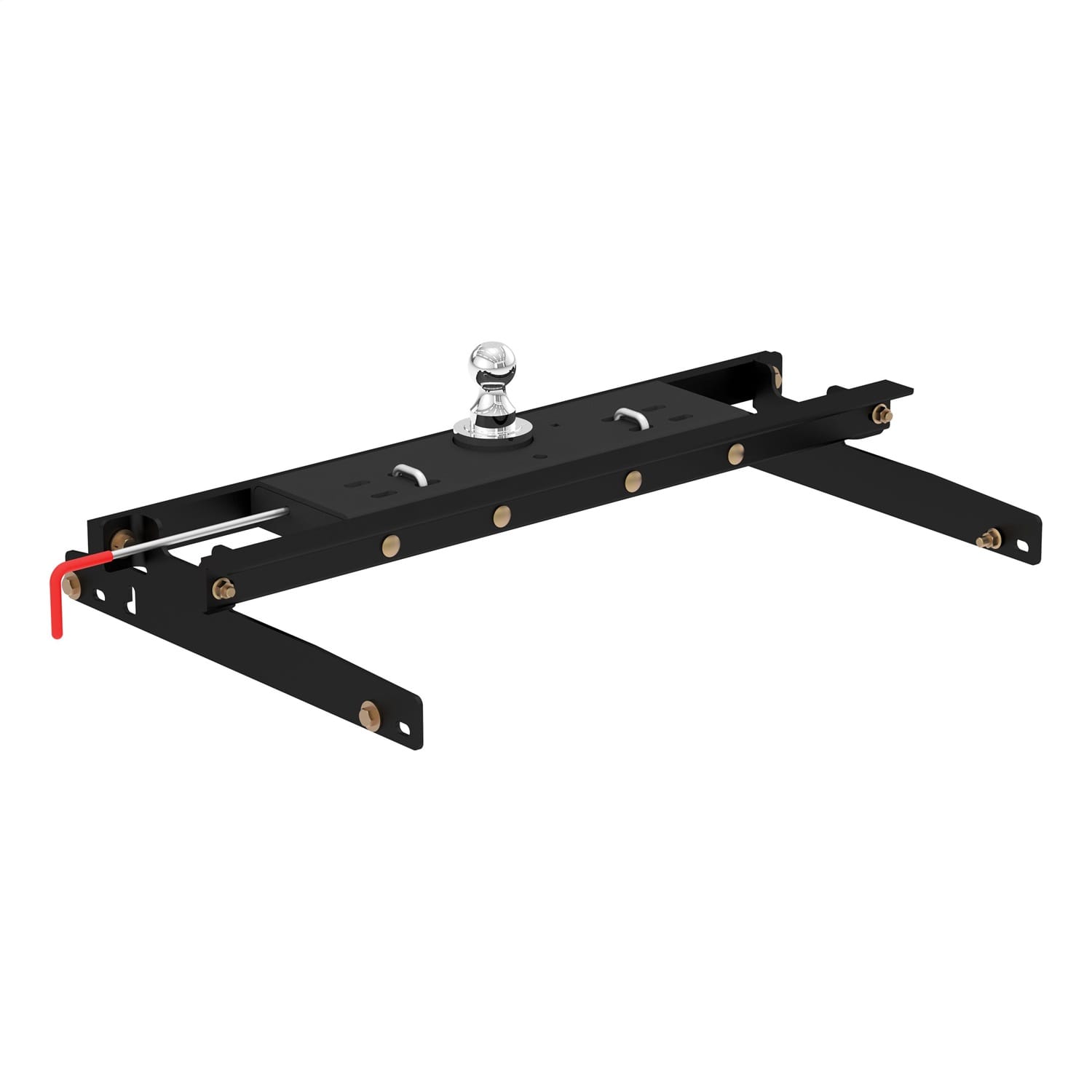 Double Lock Gooseneck Hitch Kit with Brackets; Select Dodge Ram 1500; 2500; 3500