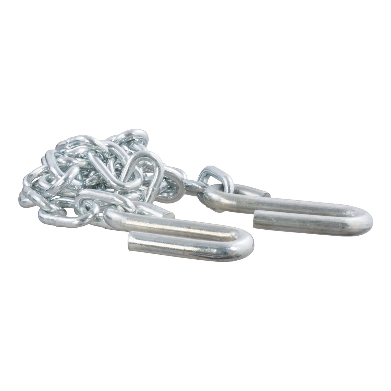48in. Safety Chain with 2 S-Hooks (5;000 lbs; Clear Zinc)