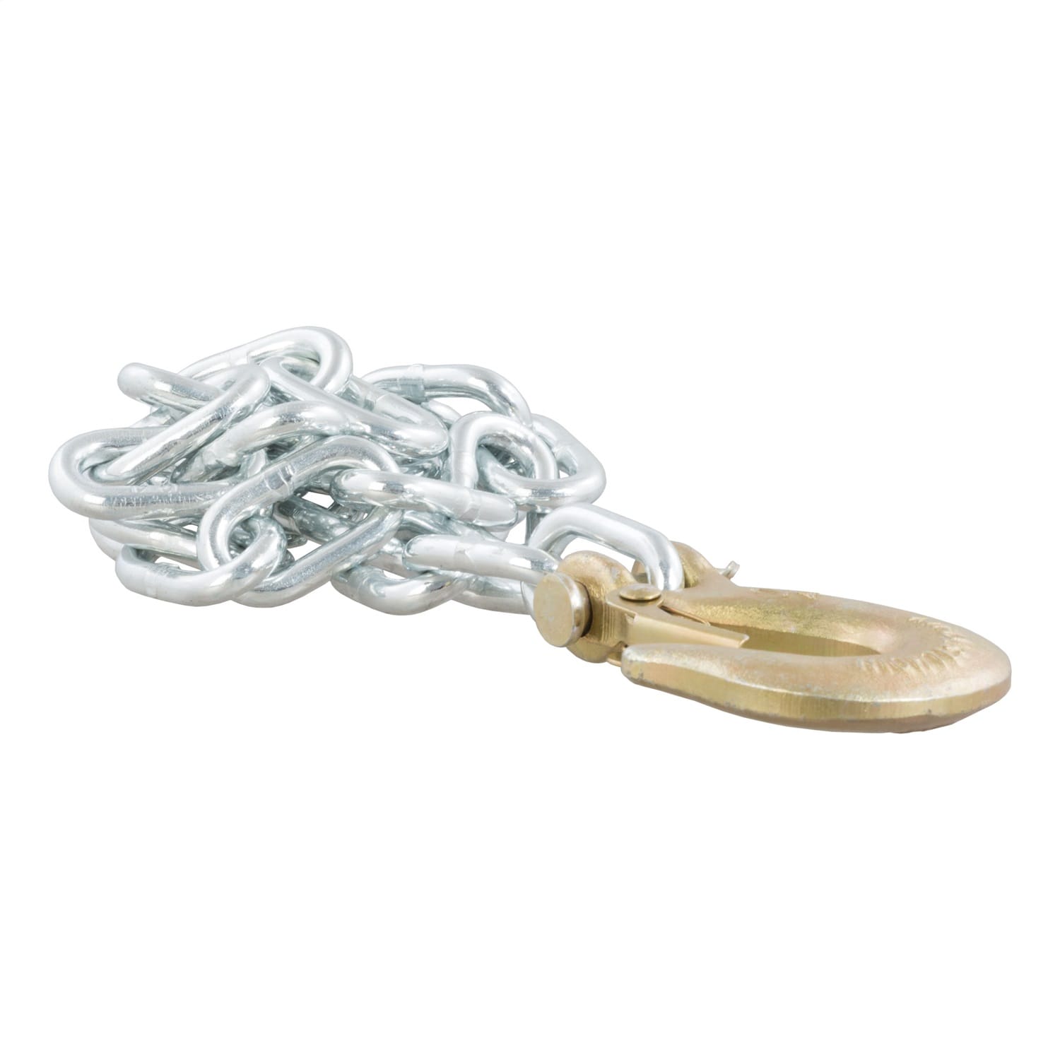 35in. Safety Chain with 1 Clevis Hook (7;800 lbs; Clear Zinc)