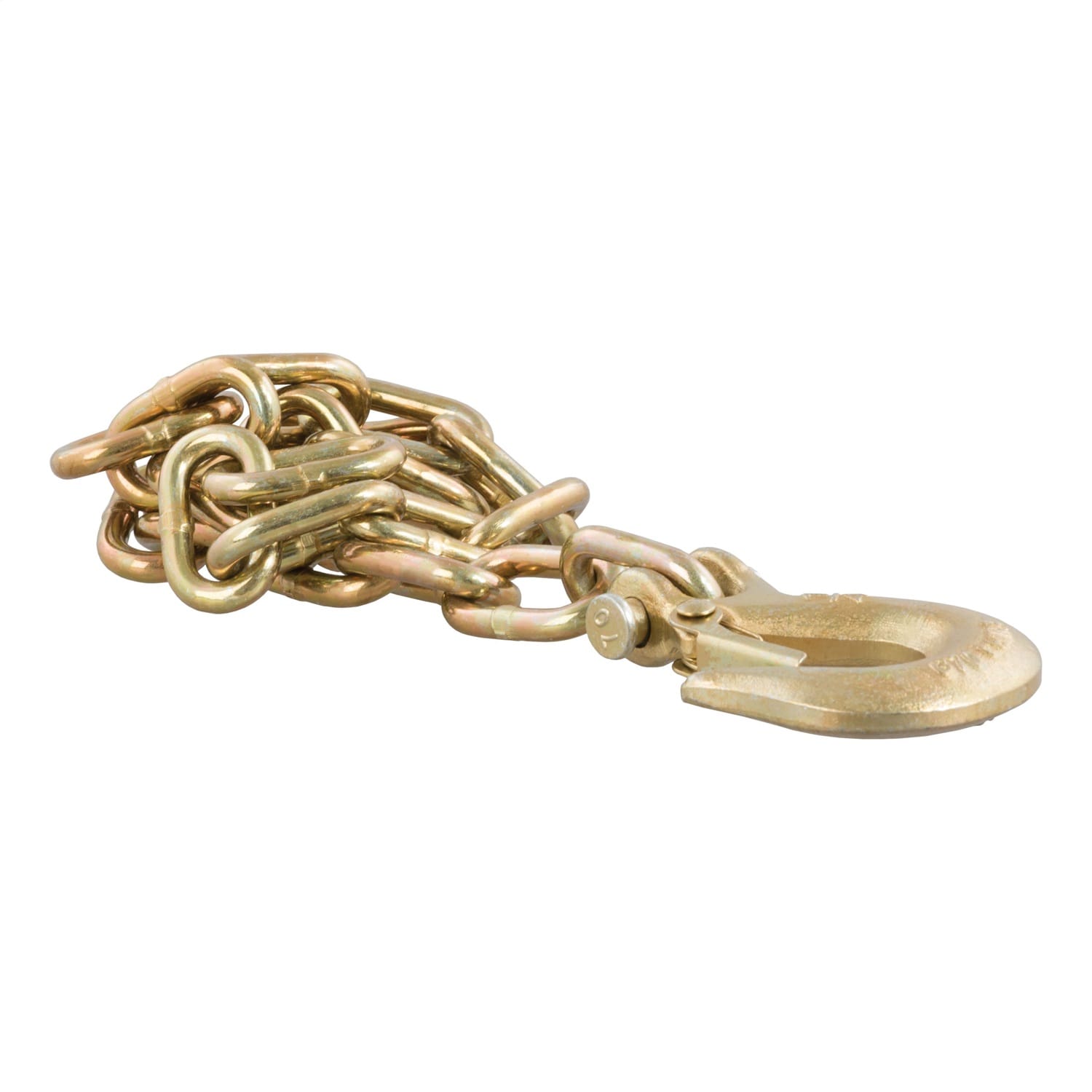 35in. Safety Chain with 1 Clevis Hook (12;600 lbs; Yellow Zinc)
