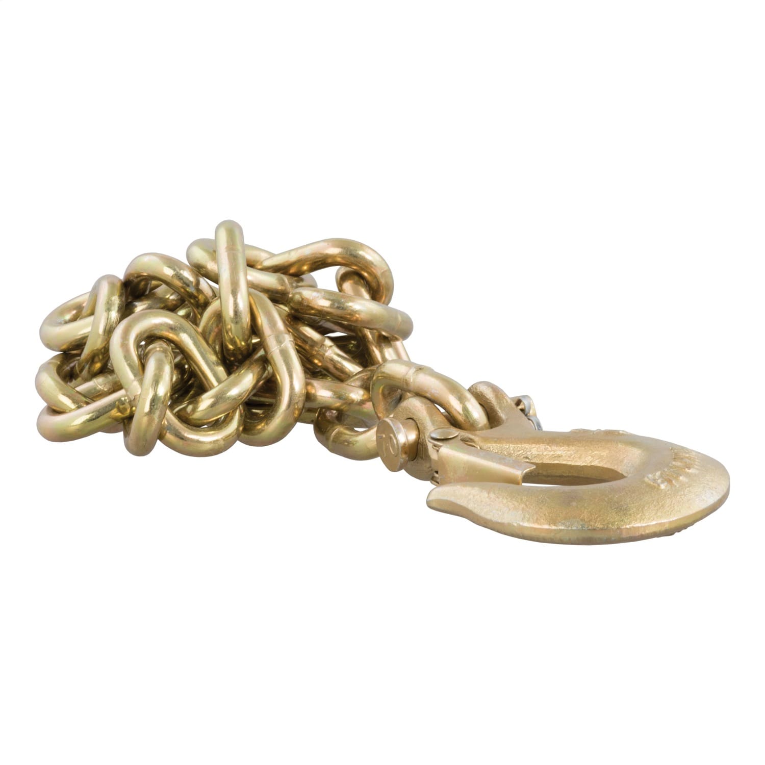 35in. Safety Chain with 1 Clevis Hook (18;800 lbs; Yellow Zinc)