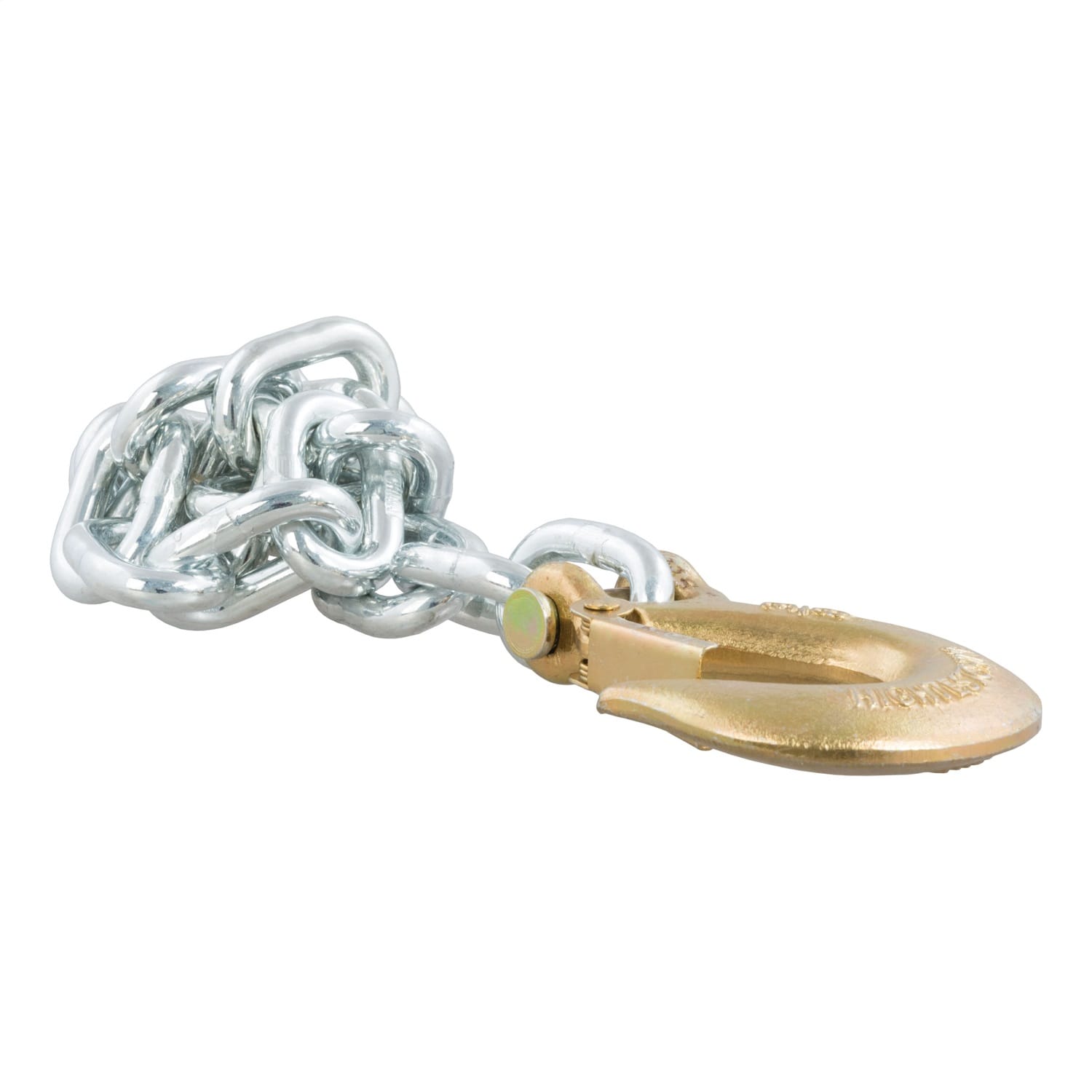 35in. Safety Chain with 1 Clevis Hook (16;200 lbs; Yellow Zinc)