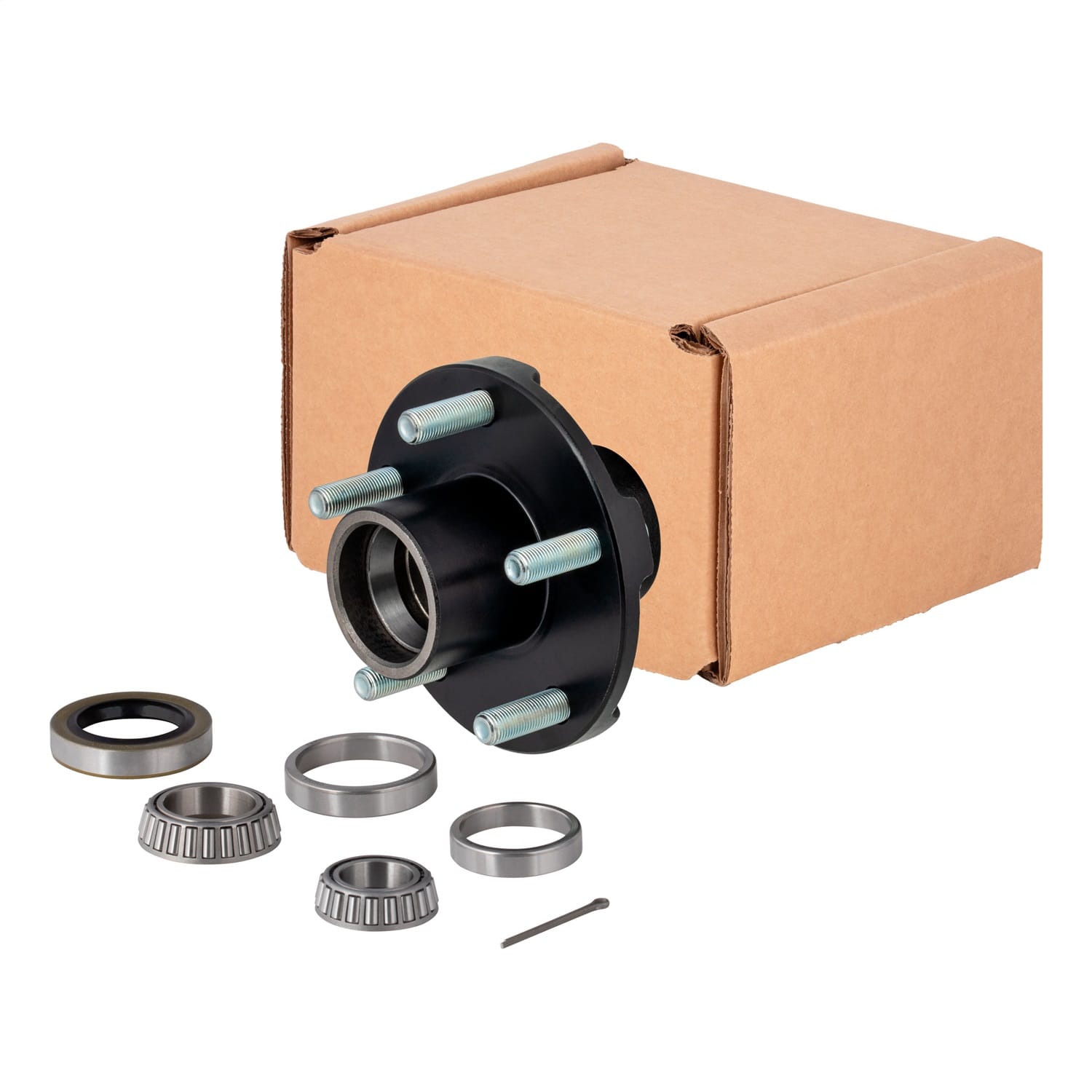 Idler Hub with Bearing Kit (Not Installed); 2;200-lb. Axles; 1/2in. Stud Size
