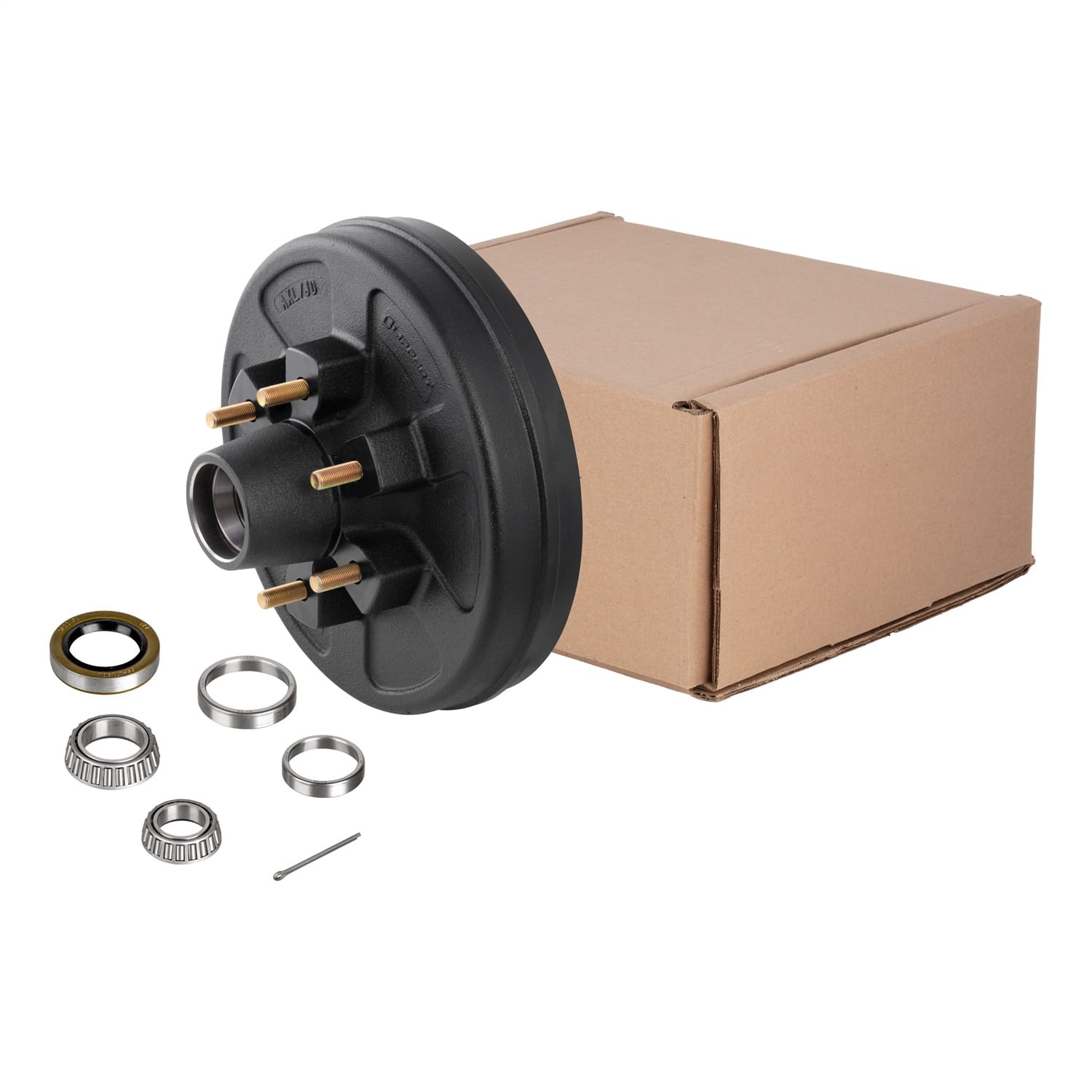 12in. Brake Hub with Bearing Kit; 6;000-lb. Axles; 6 on 5-1/2in. Bolt Pattern