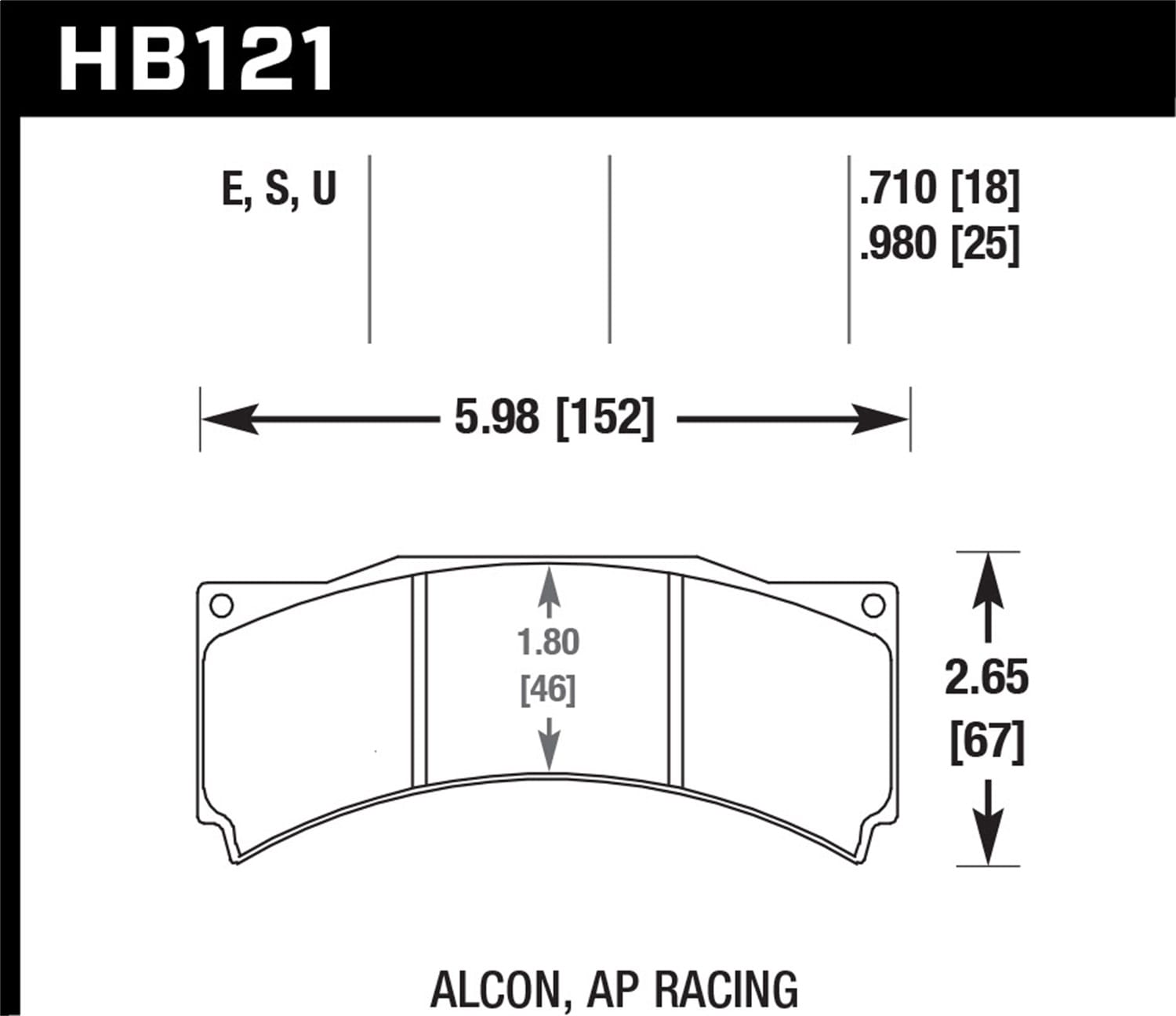 HT-10 Disc Brake Pad