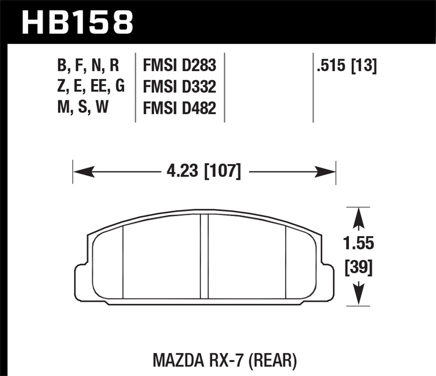 HPS 5.0 Disc Brake Pad