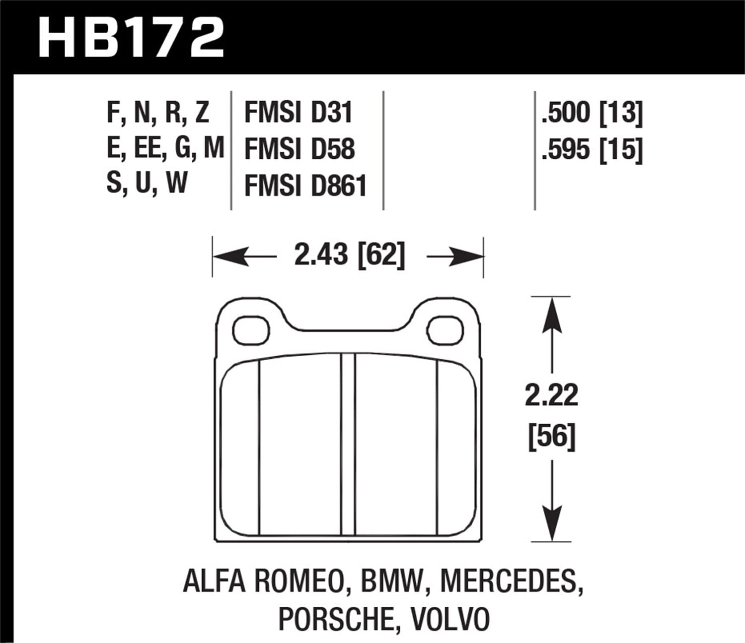 HPS 5.0 Disc Brake Pad