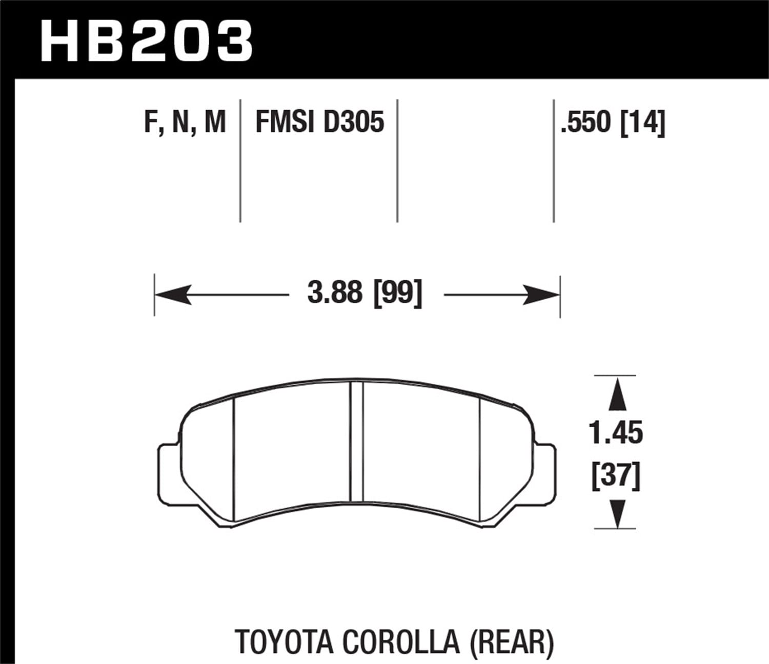 HPS Disc Brake Pad