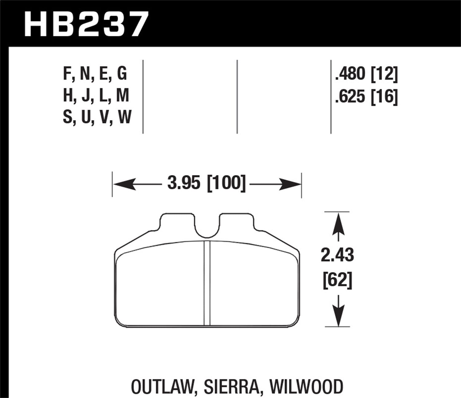 HPS 5.0 Disc Brake Pad