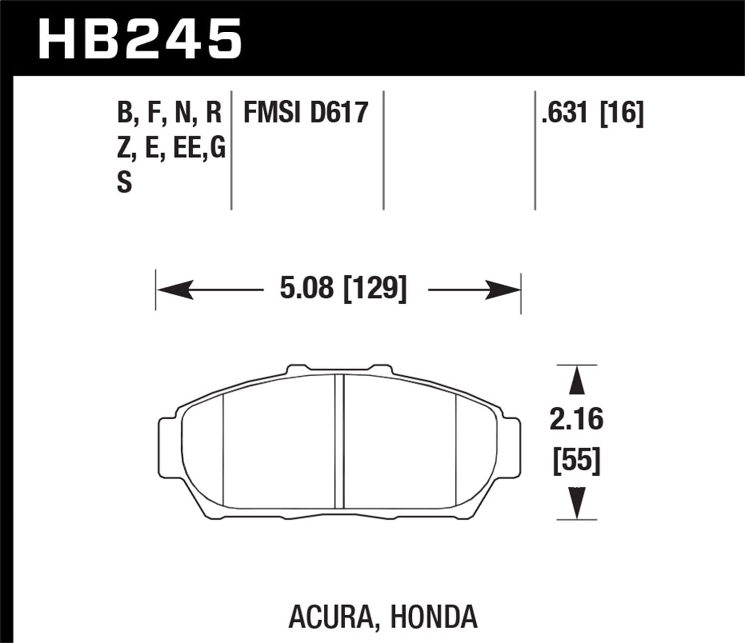 HPS 5.0 Disc Brake Pad