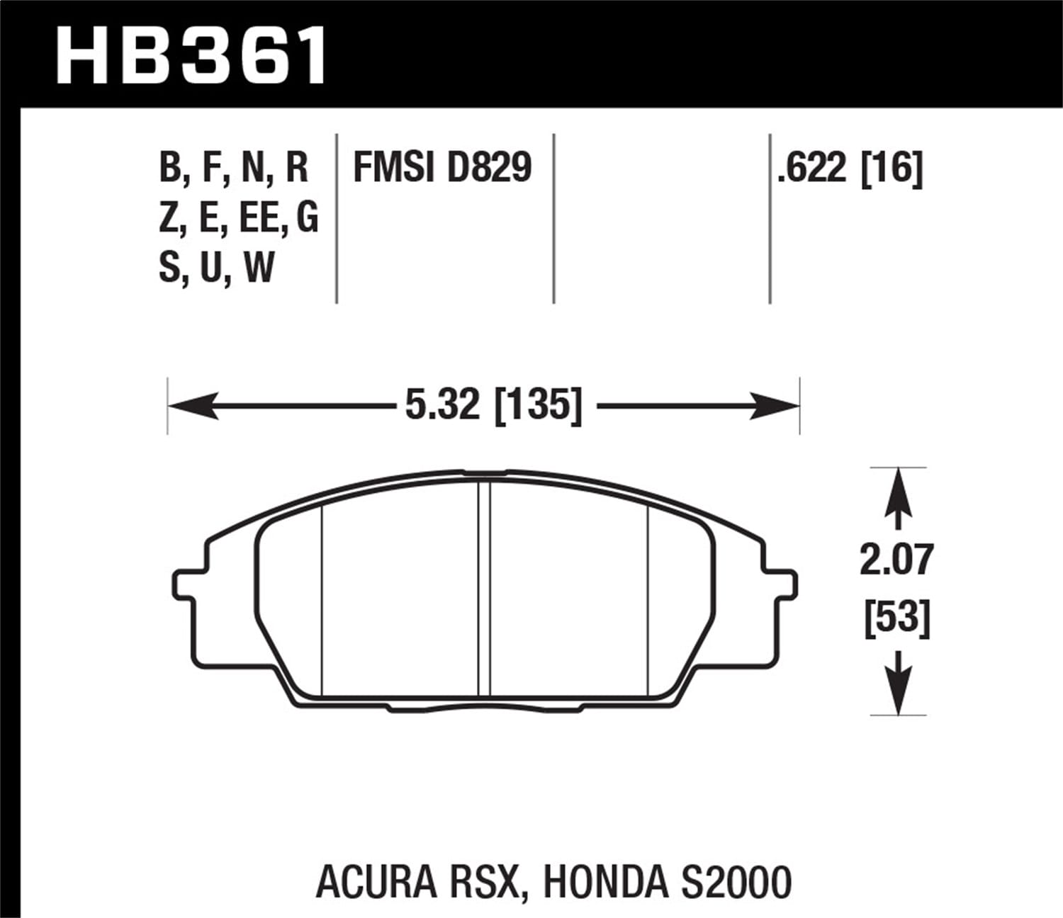 HPS 5.0 Disc Brake Pad
