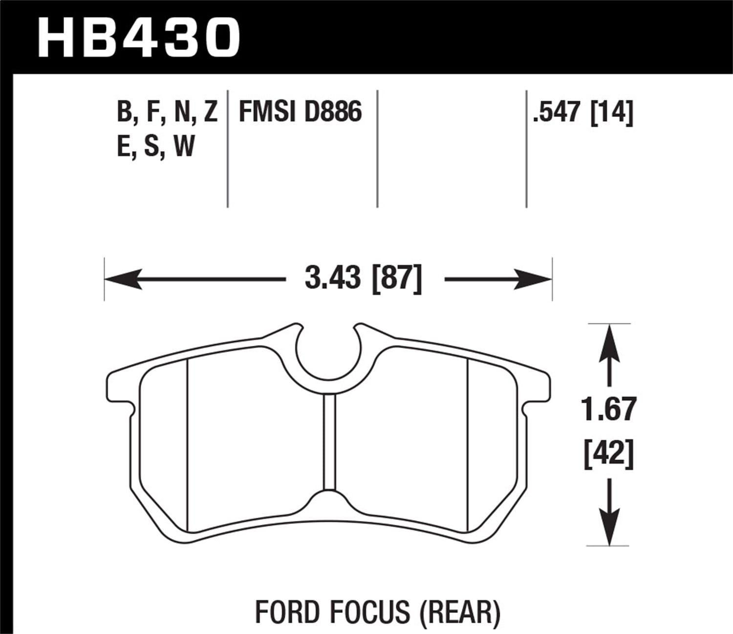 HPS 5.0 Disc Brake Pad