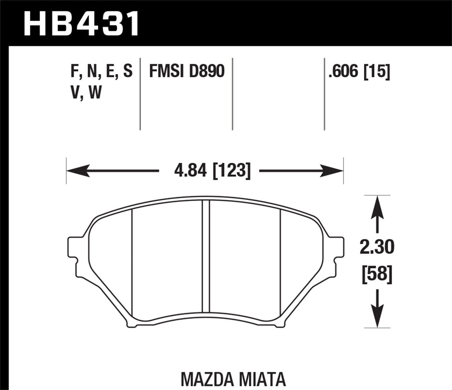 HPS 5.0 Disc Brake Pad