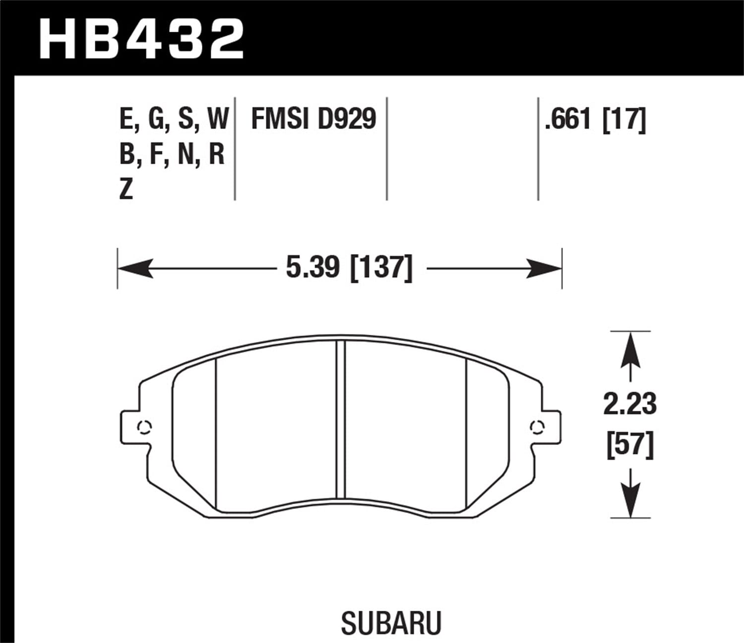 HPS 5.0 Disc Brake Pad