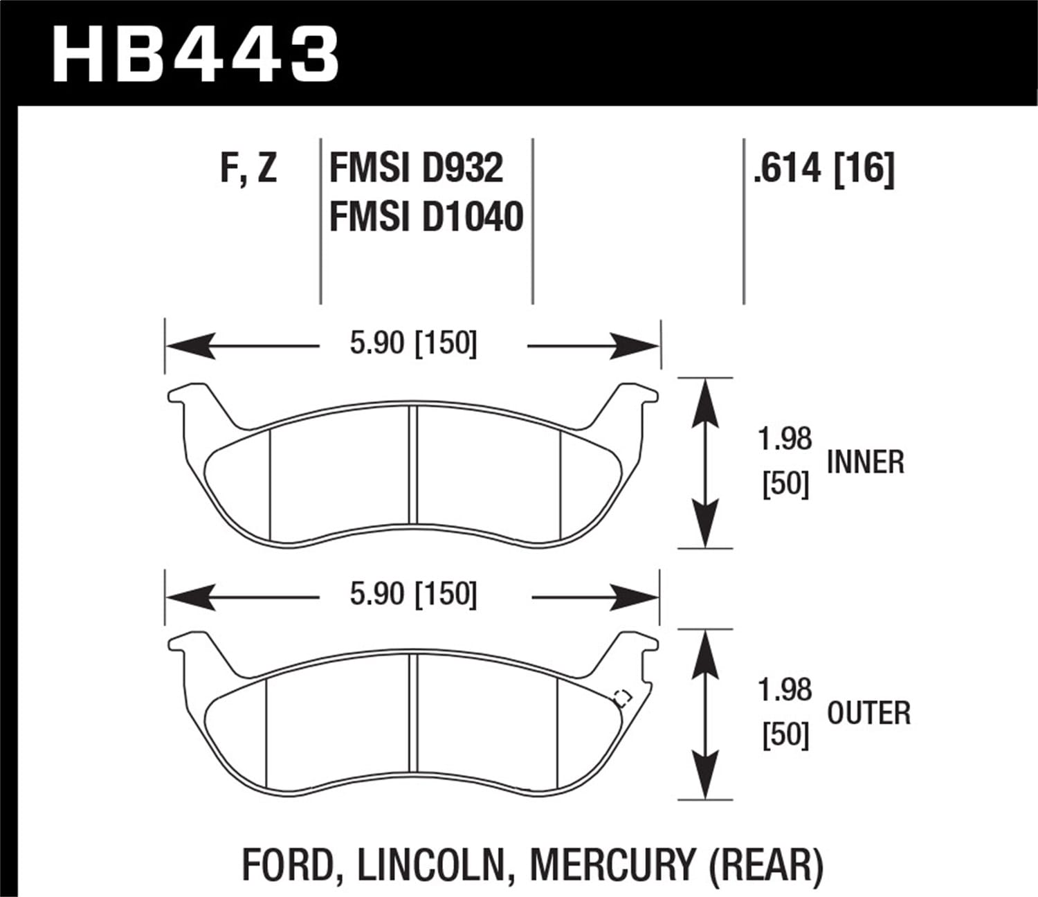 HPS 5.0 Disc Brake Pad
