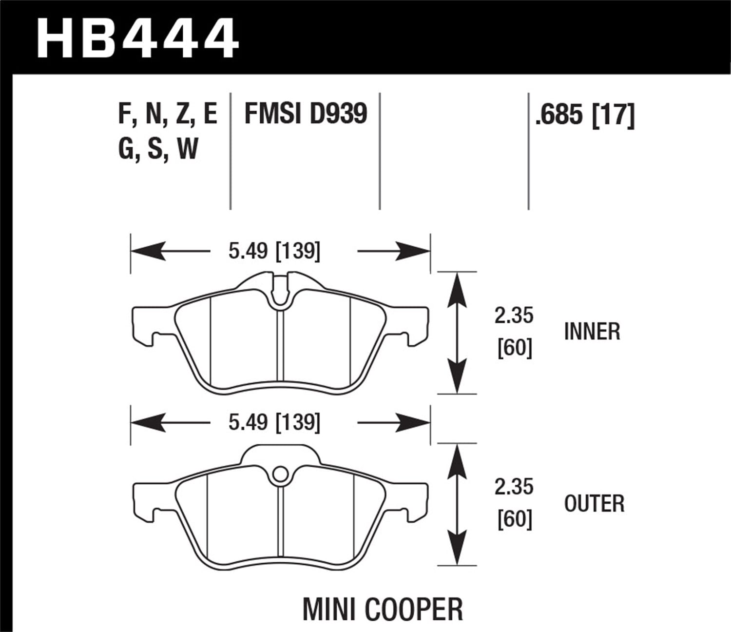 HPS 5.0 Disc Brake Pad