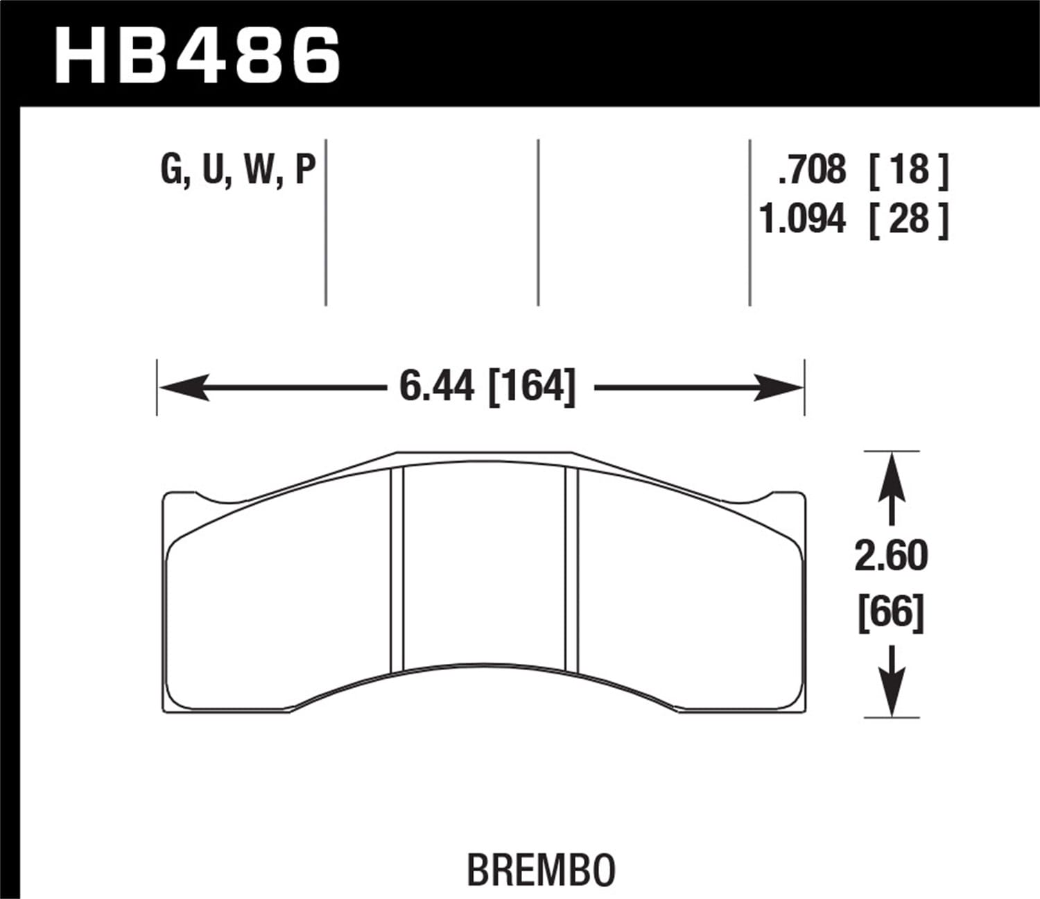 DTC-60 Disc Brake Pad