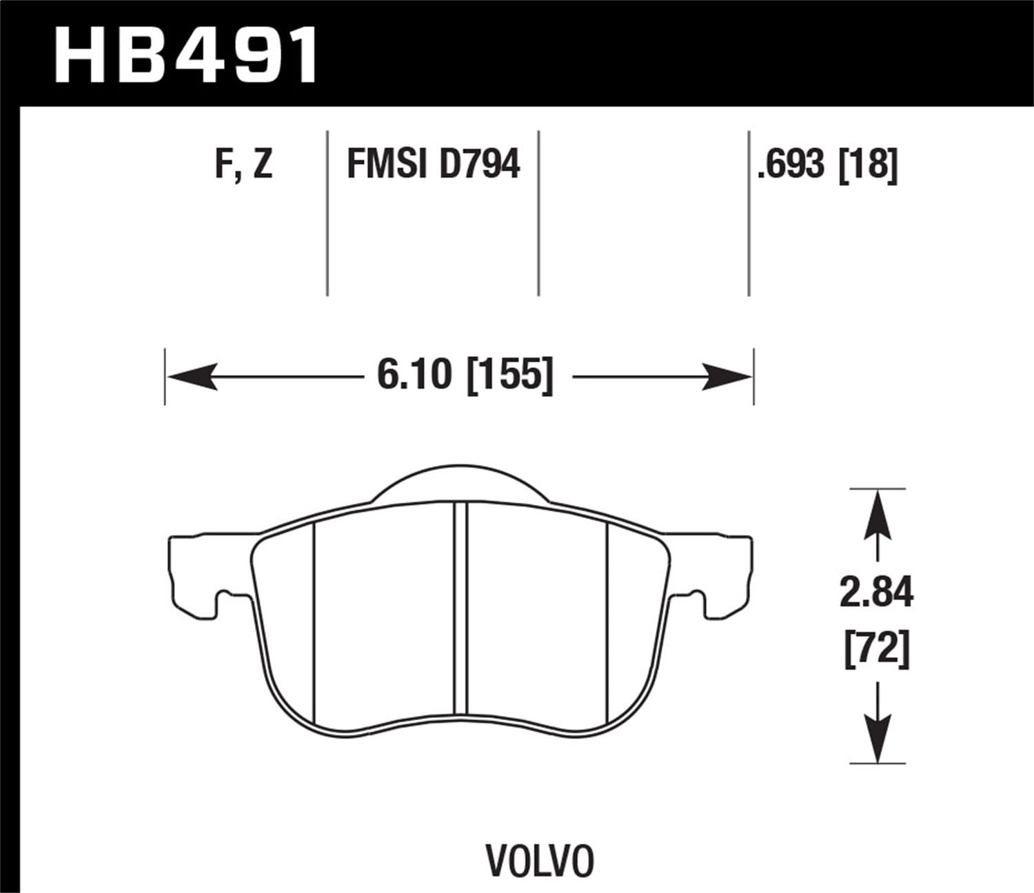 Performance Ceramic Disc Brake Pad
