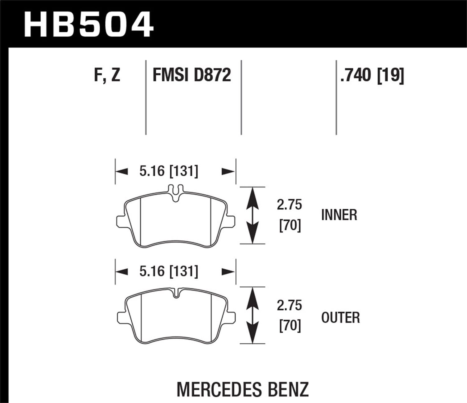 HPS Disc Brake Pad