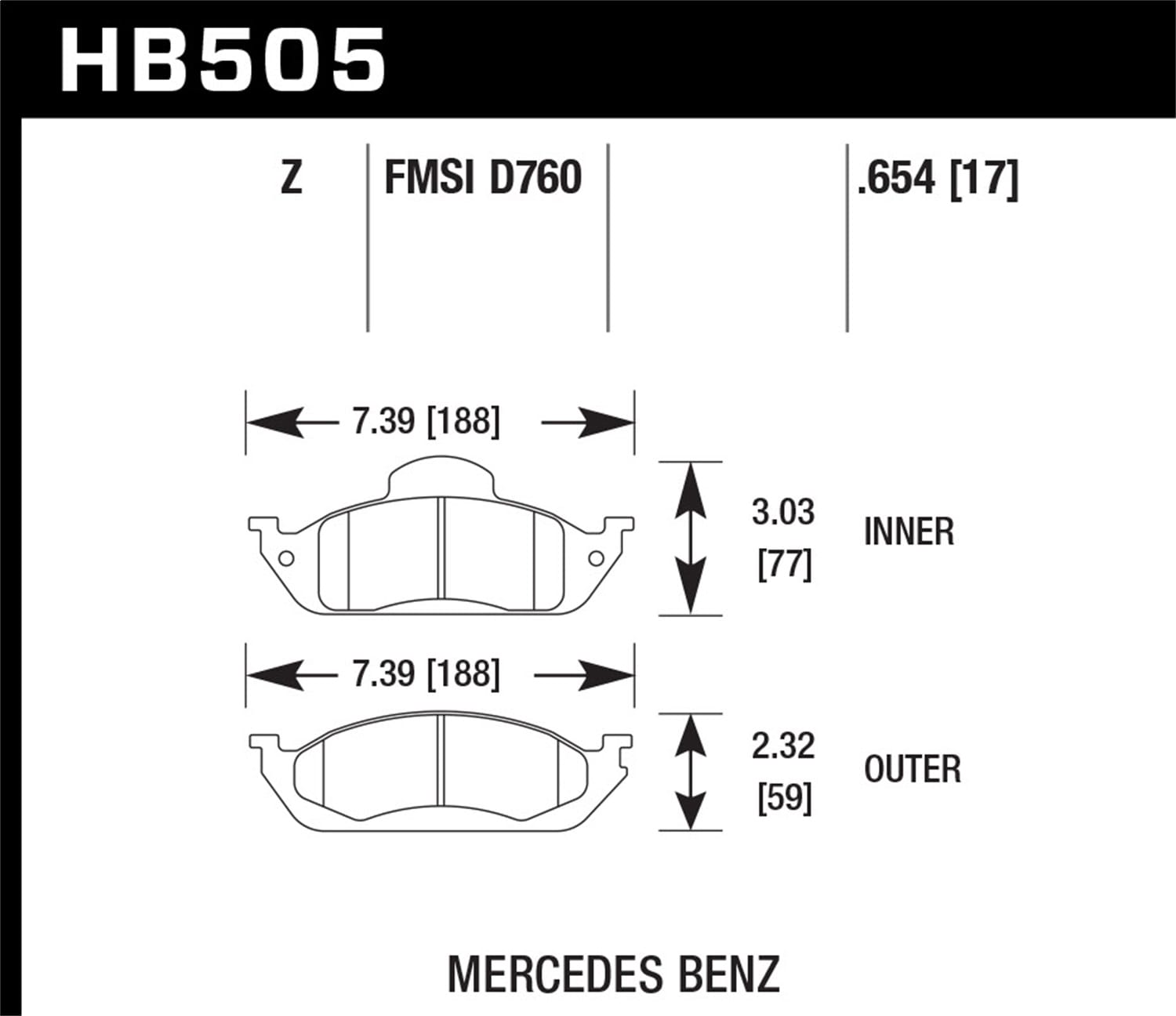 Performance Ceramic Disc Brake Pad