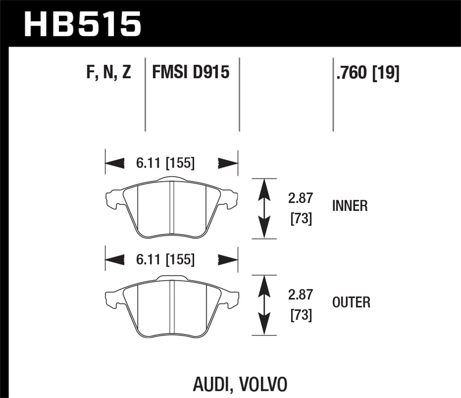 HPS Disc Brake Pad