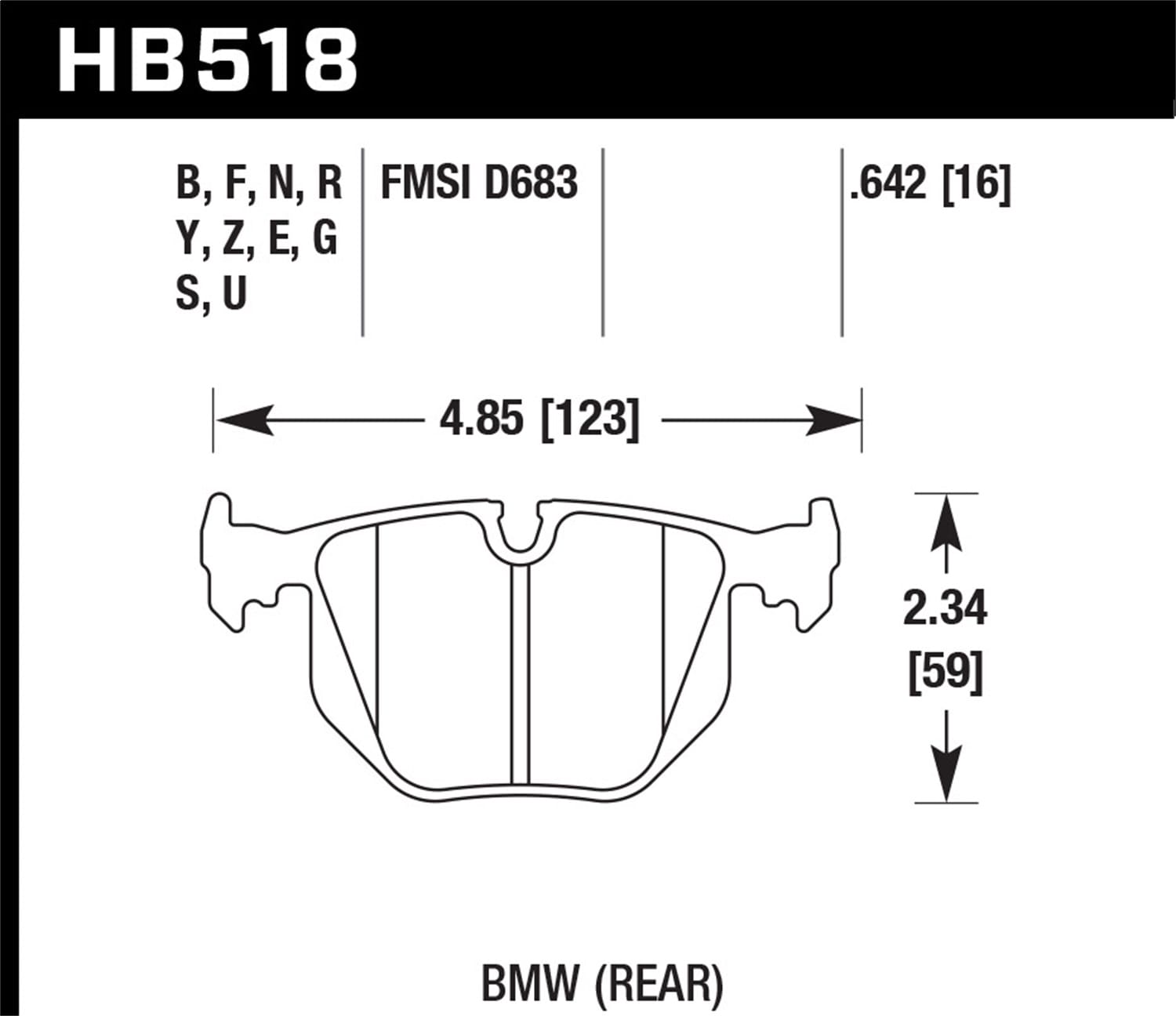 HPS 5.0 Disc Brake Pad