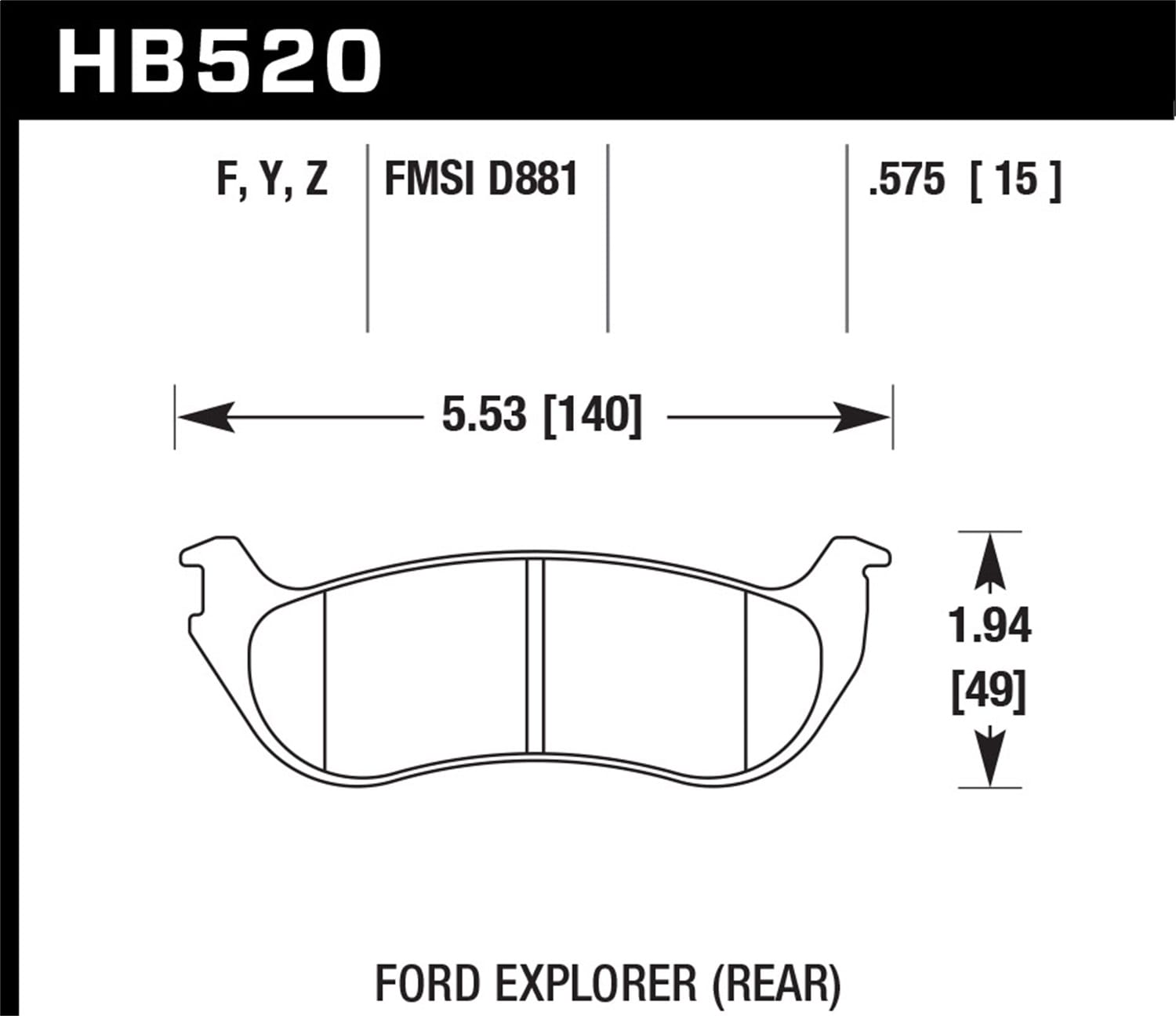 Performance Ceramic Disc Brake Pad
