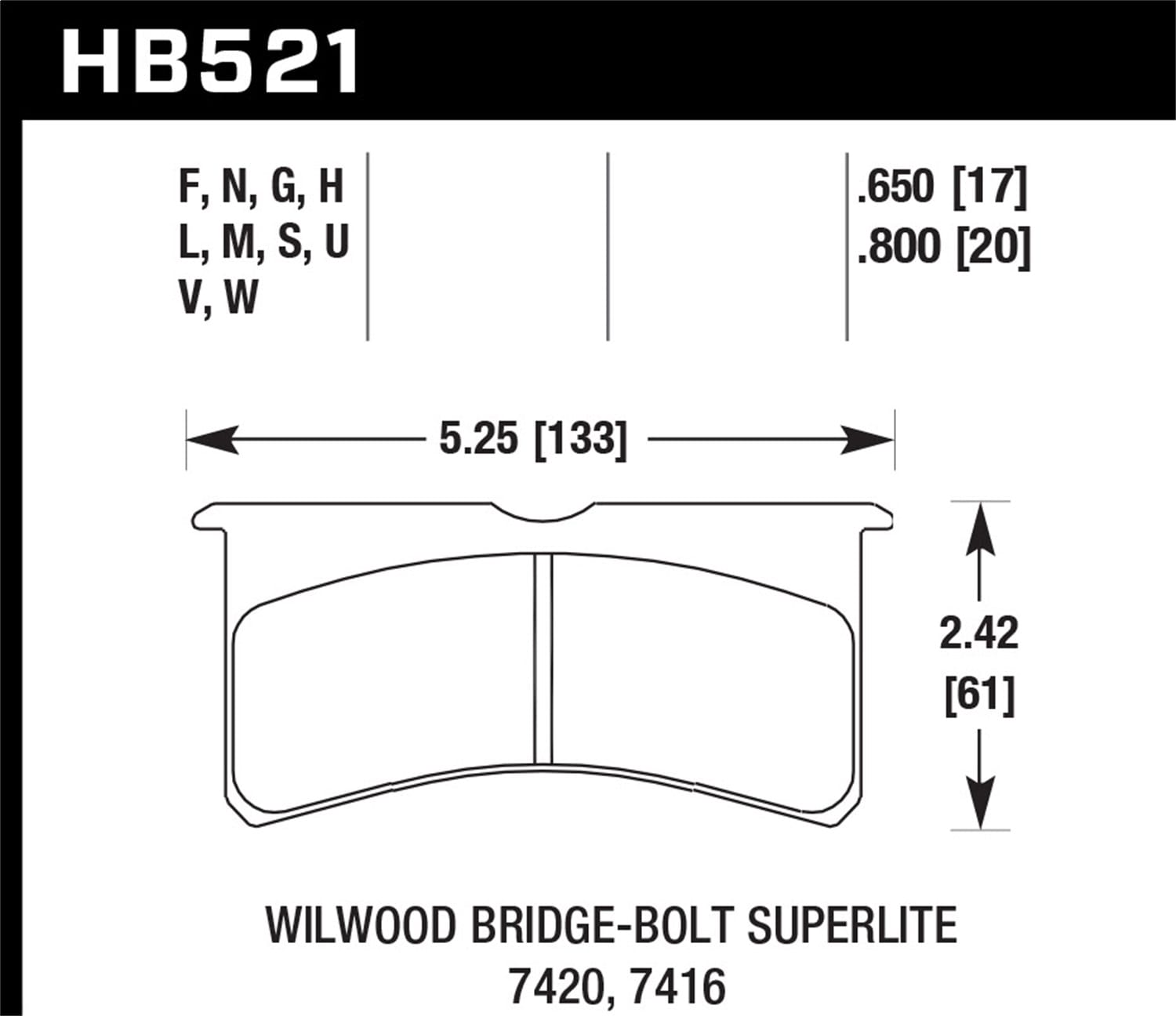 HPS 5.0 Disc Brake Pad