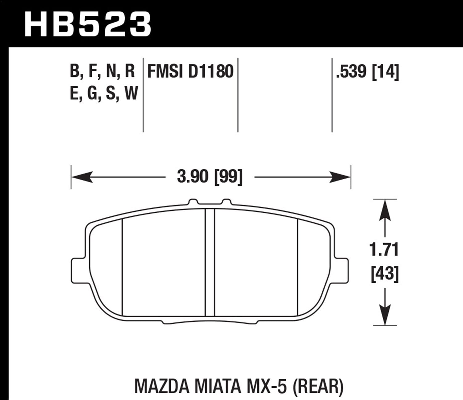 HPS 5.0 Disc Brake Pad
