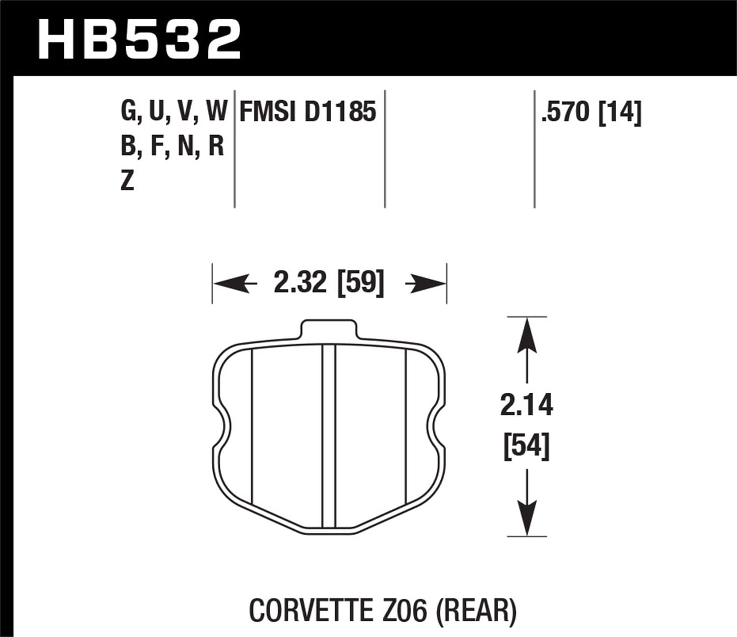 DTC-70 Disc Brake Pad