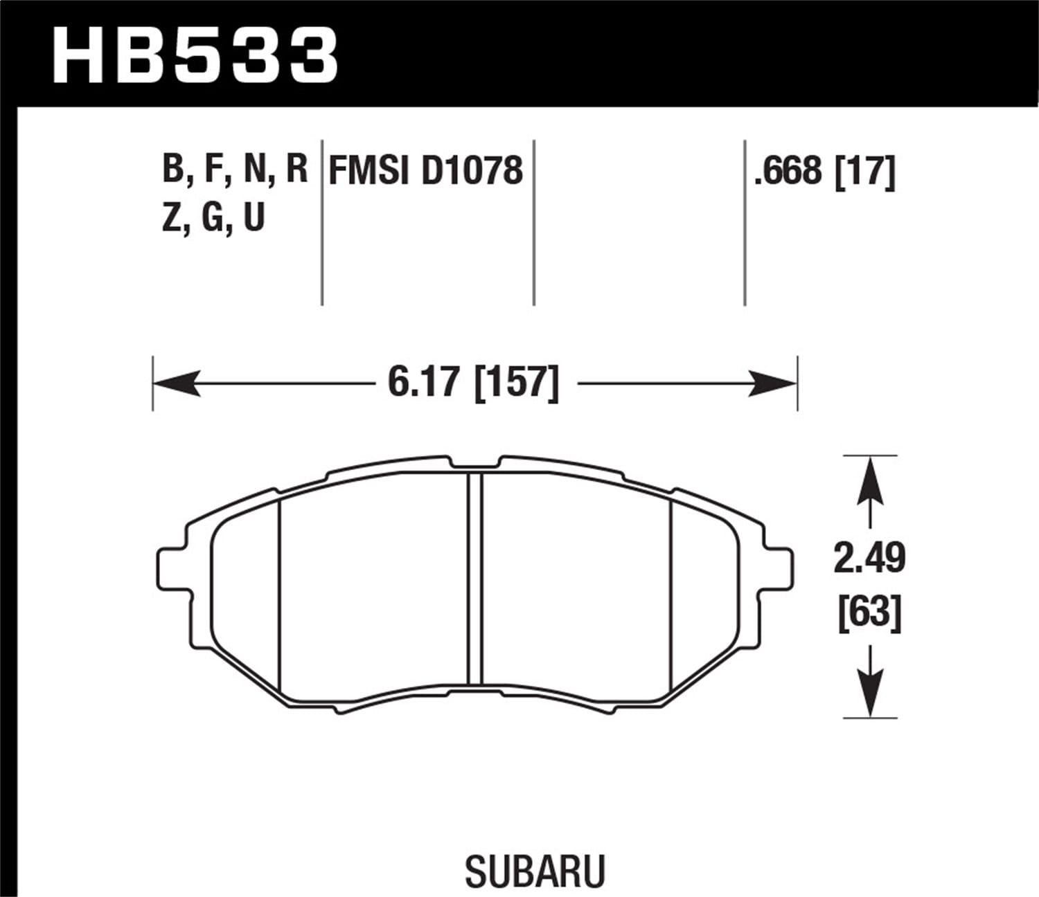 HPS 5.0 Disc Brake Pad