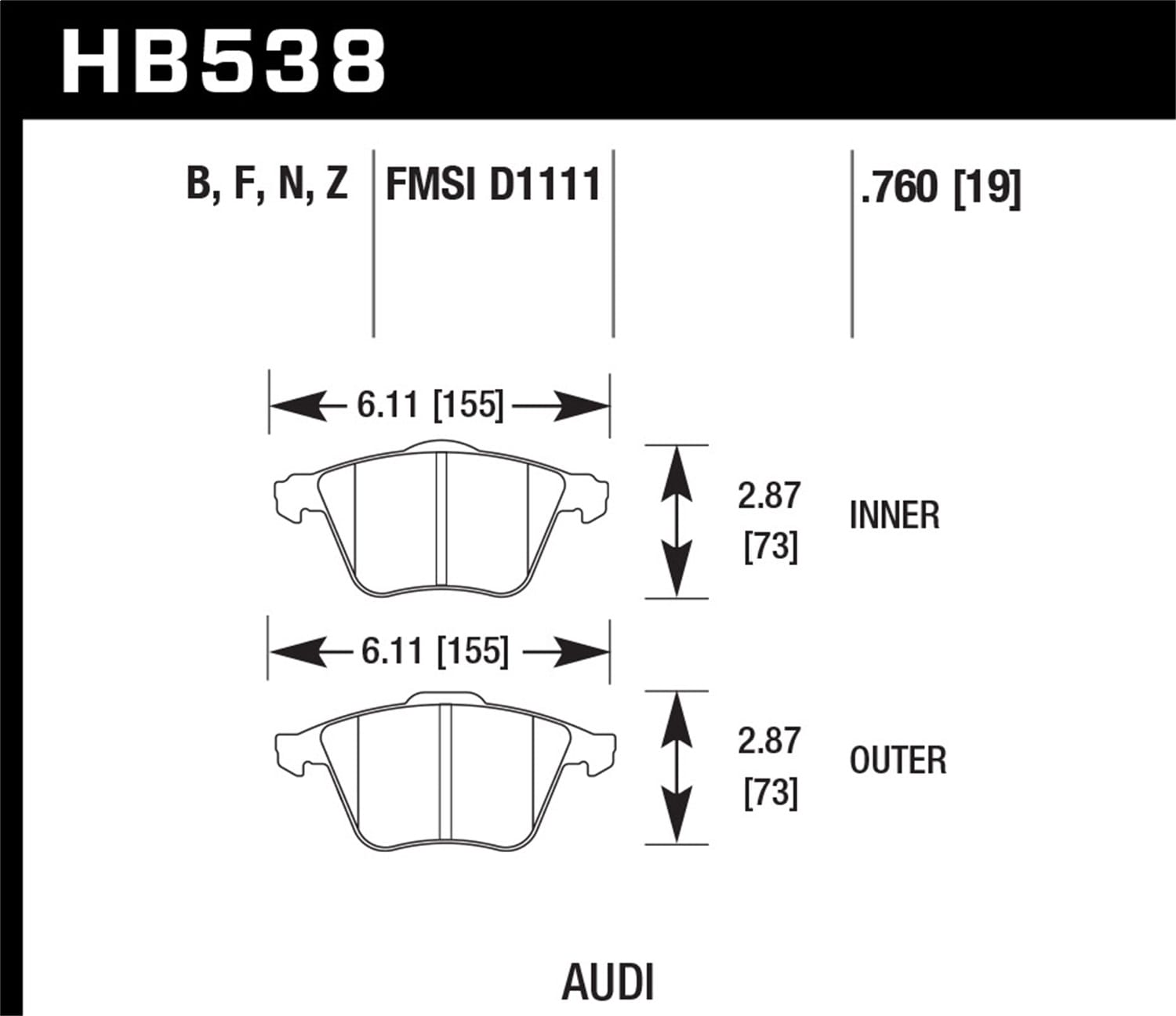 HPS 5.0 Disc Brake Pad